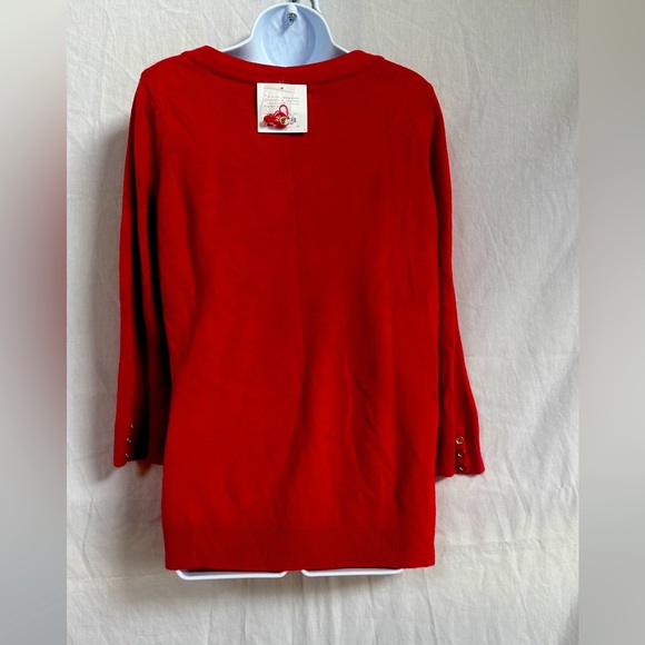 NWT Croft&Barrow Red Sweater Size XL - Picture 3 of 5